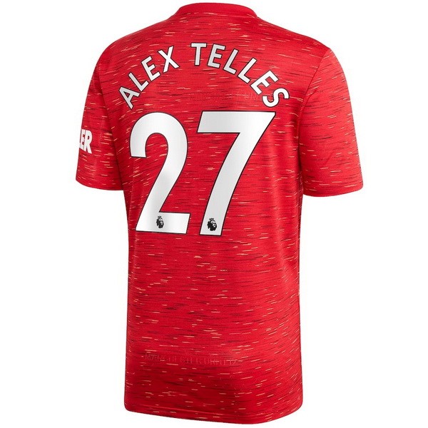 Trikot Manchester United NO.27 Alex Telles Heim 2020-21 Rote Fussballtrikots Günstig